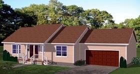 Plan 71905 - 1232 Square Feet