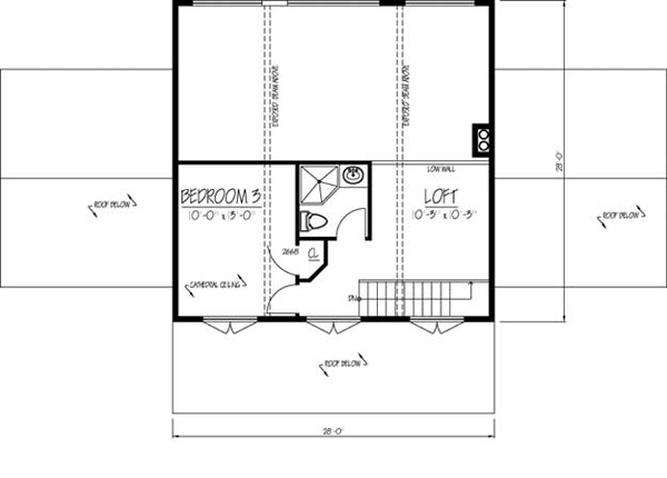 House Plan 71909 Level Two