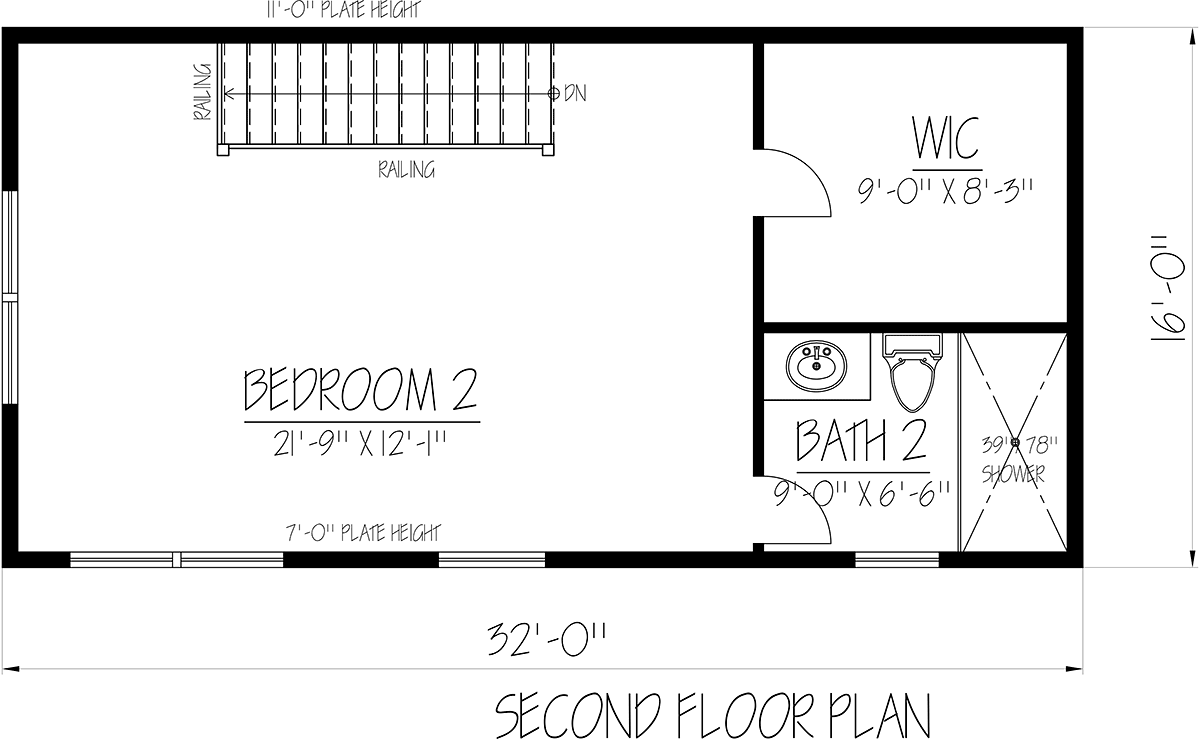 House Plan 71946 Level Two