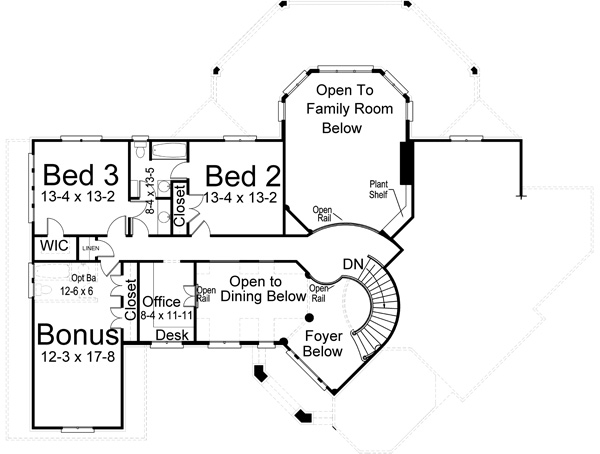 House Plan 72053 Level Two