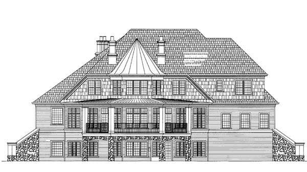 House Plan 72053 Rear Elevation