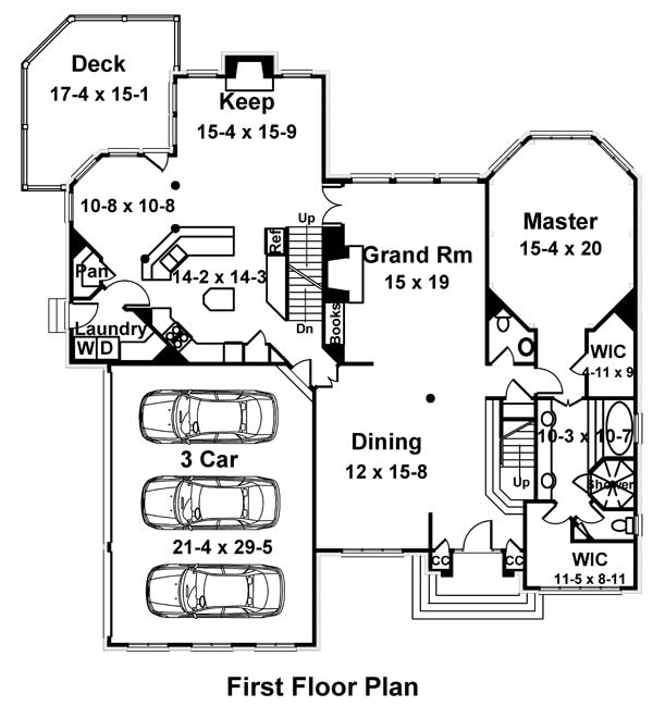 House Plan 72068 Level One