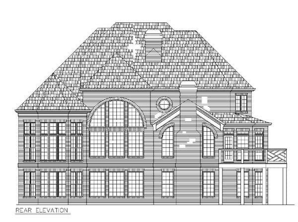 House Plan 72068 Rear Elevation