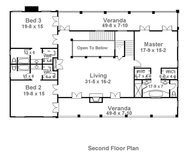 House Plan 72124 Level Two