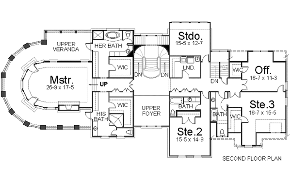 House Plan 72127 Level Two