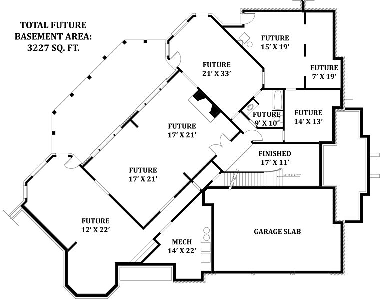 House Plan 72137 Lower Level