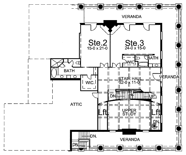 House Plan 72149 Level Two