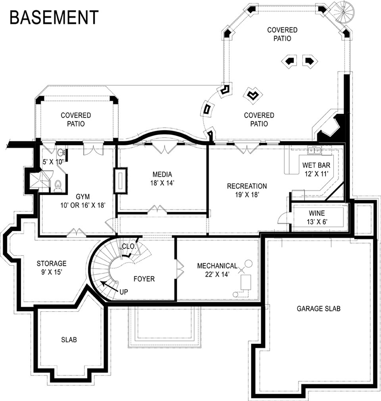 House Plan 72165 Lower Level