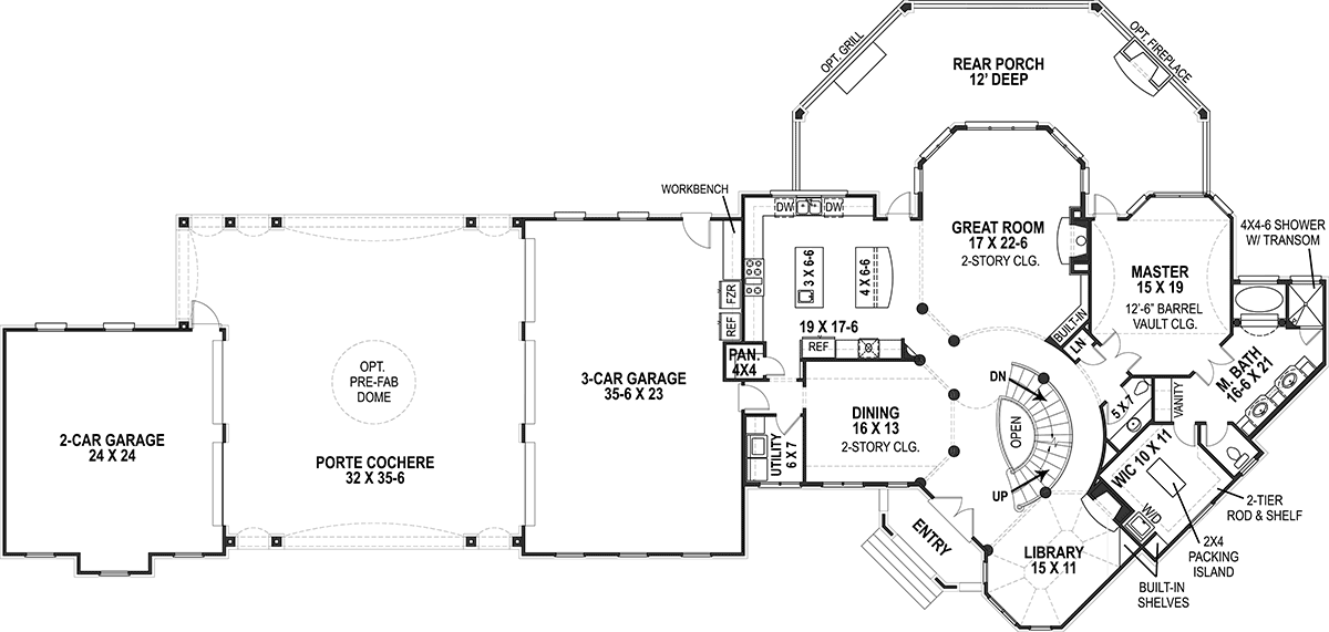 House Plan 72226 Level One