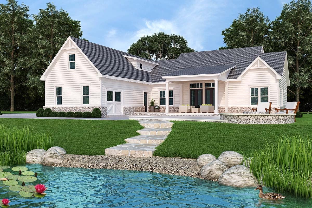 House Plan 72250 Rear Elevation