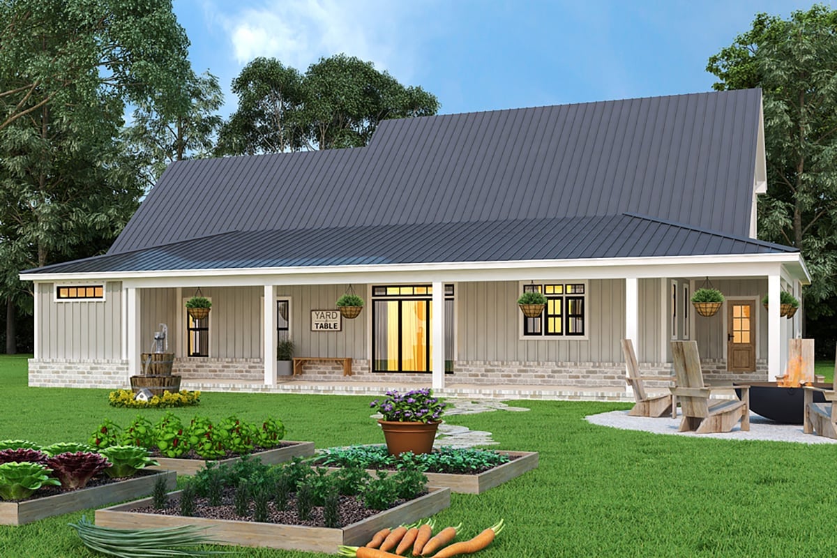 House Plan 72253 Rear Elevation