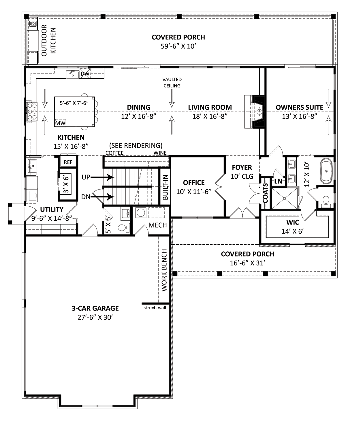 House Plan 72255 Level One