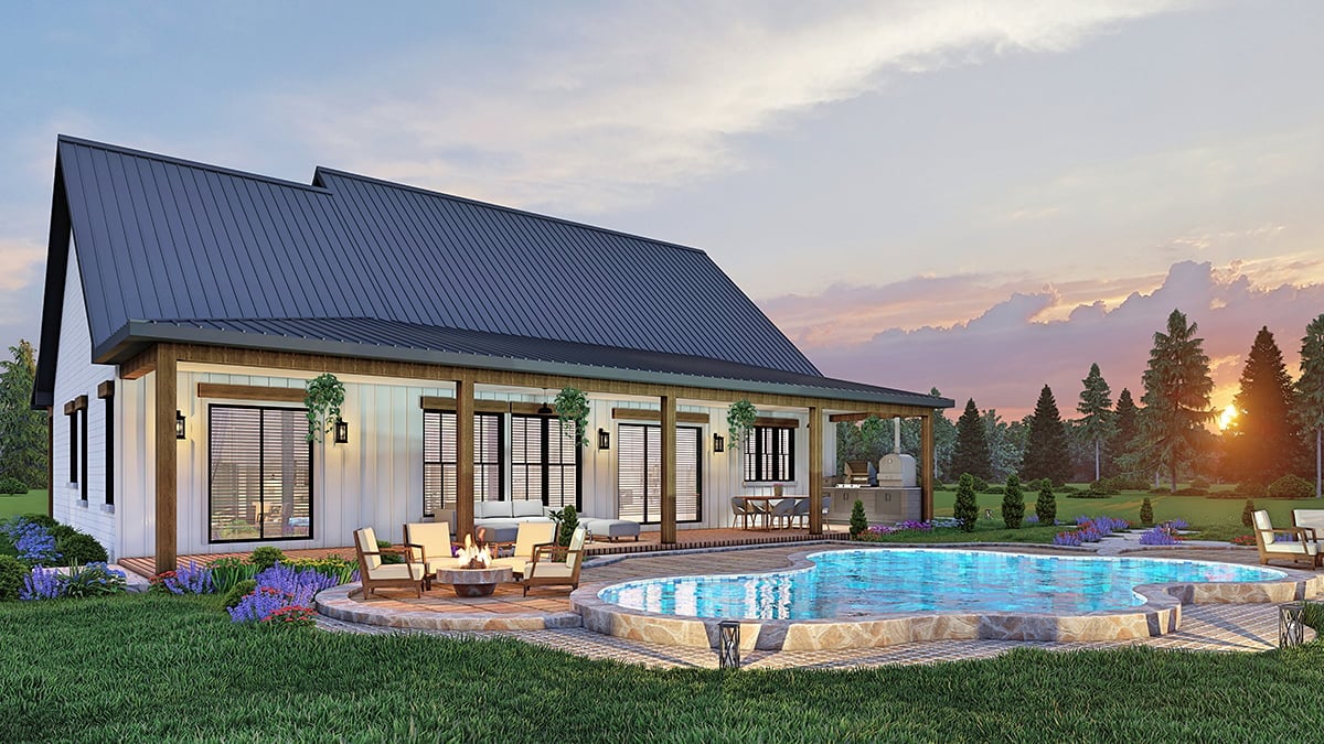 House Plan 72255 Rear Elevation