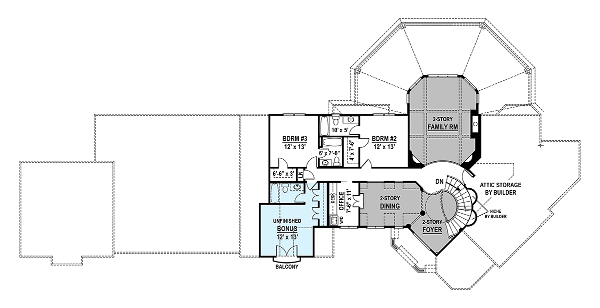 House Plan 72258 Level Two