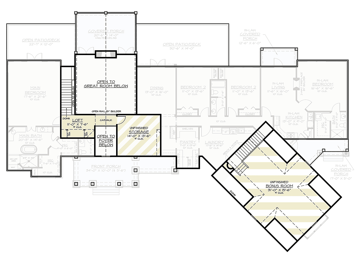 House Plan 72263 Level Two