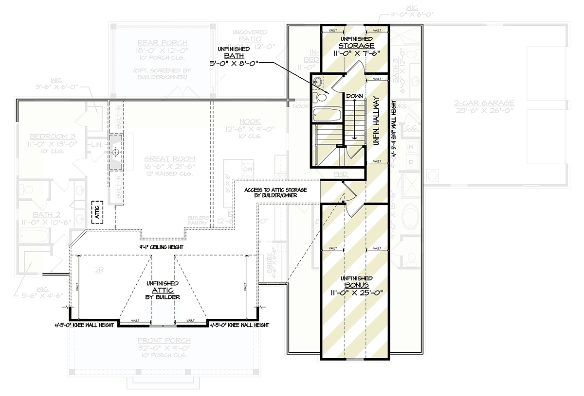 House Plan 72265 Level Two