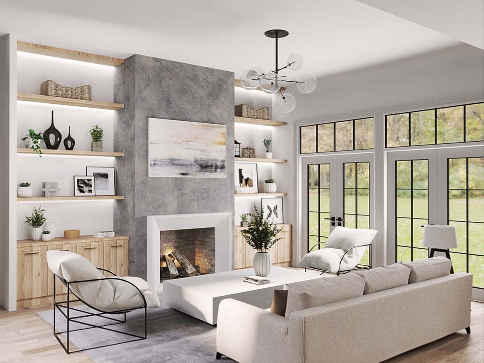 Country, Farmhouse, New American Style Plan with 2473 Sq. Ft., 3 Bedrooms, 3 Bathrooms, 3 Car Garage Picture 12