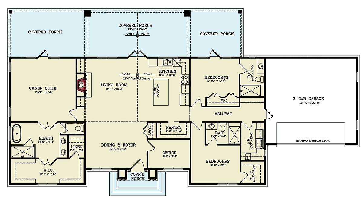 House Plan 72279 Level One