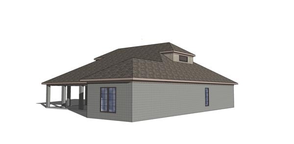 Coastal, Southern Plan with 1630 Sq. Ft., 3 Bedrooms, 3 Bathrooms Picture 3