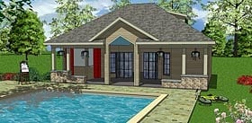 Plan 72374 - 701 Square Feet