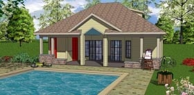 Plan 72376 - 681 Square Feet