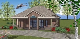 Plan 72378 - 727 Square Feet