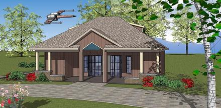 Plan 72378 - 727 Square Feet