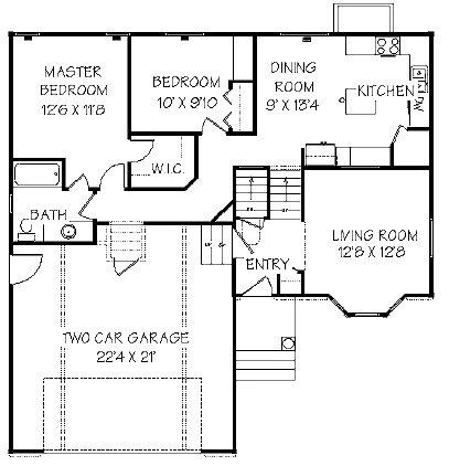House Plan 72430 Level One