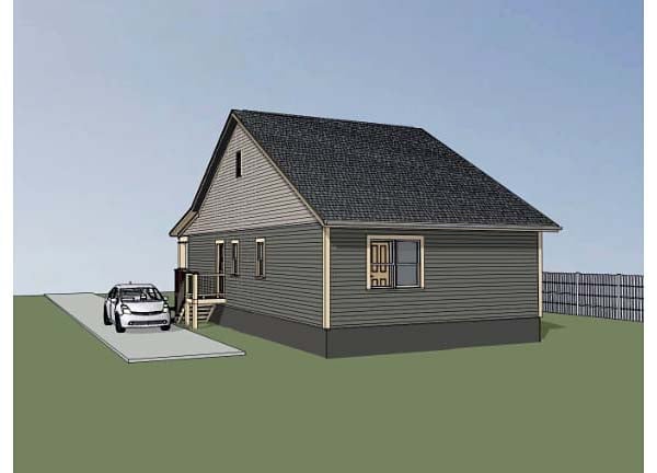 House Plan 72709 Rear Elevation