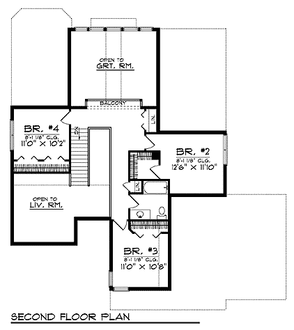 Plan 73064 | Traditional Style with 4 Bed, 3 Bath, 3 Car Garage