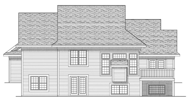 House Plan 73097 Rear Elevation