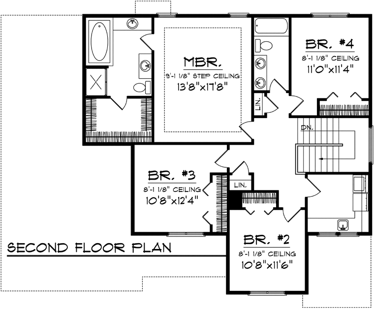 House Plan 73144 Level Two