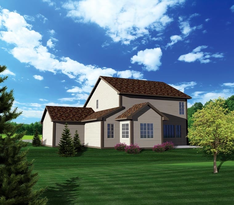 House Plan 73151 Rear Elevation