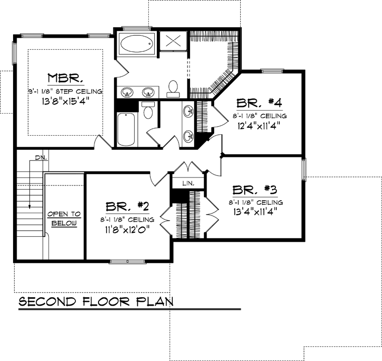 House Plan 73155 Level Two
