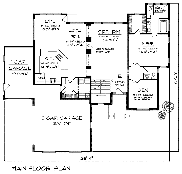 Plan 73209 | Traditional Style with 4 Bed, 4 Bath, 3 Car Garage