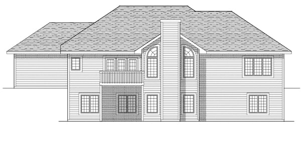 House Plan 73246 Rear Elevation