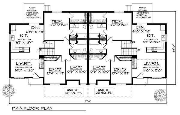 Multi-Family Plan 73475 Level One