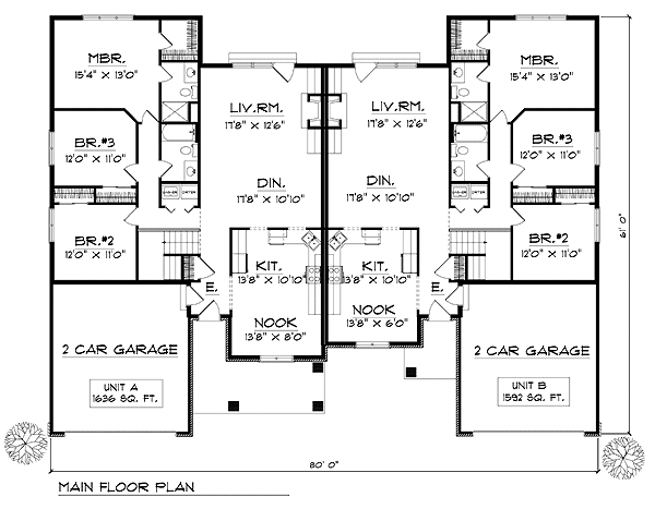 Multi-Family Plan 73476 Level One