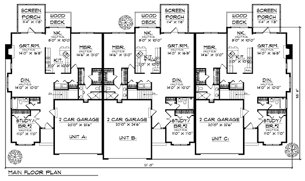 Multi-Family Plan 73491 Level One