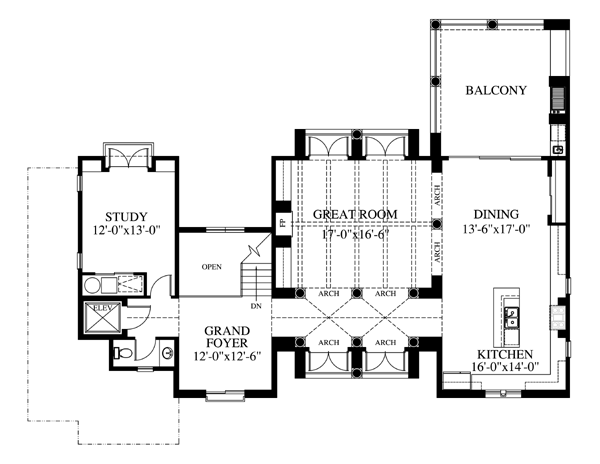 House Plan 73604 Level Two