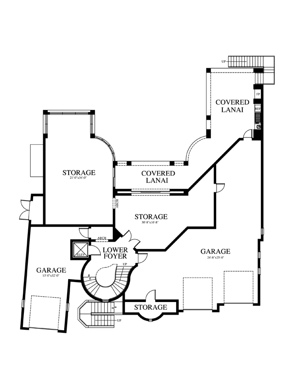 House Plan 73608 Lower Level