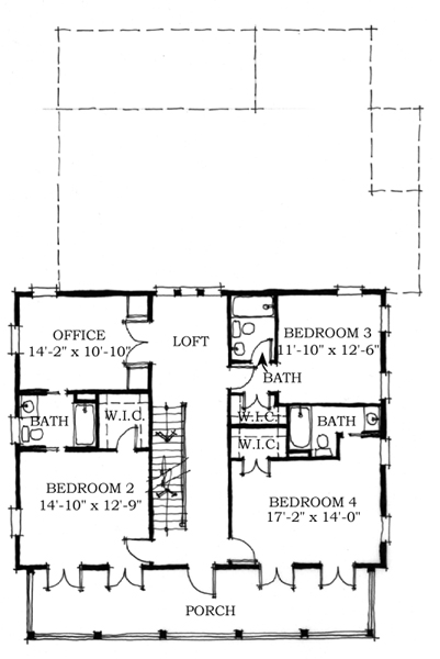House Plan 73702 Level Two