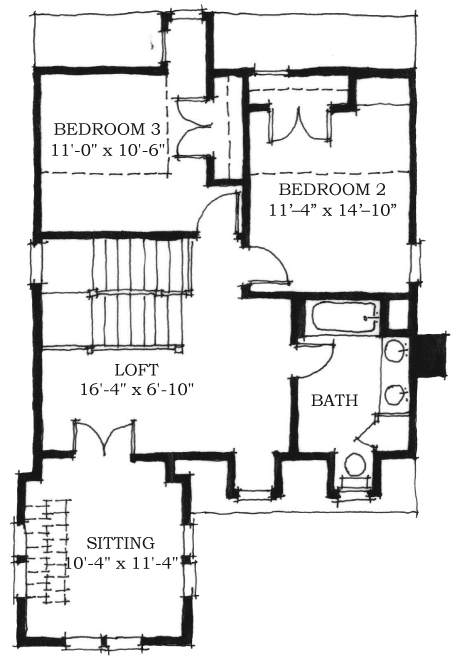 House Plan 73730 Level Two