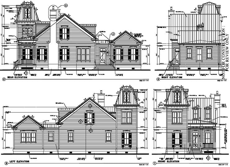 House Plan 73730 Rear Elevation