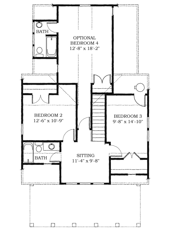 House Plan 73733 Level Two