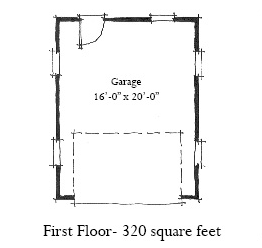 Garage Plan 73768 - 1 Car Garage Level One