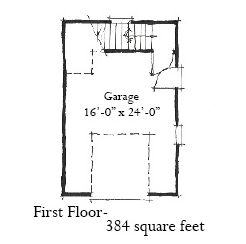 Garage Plan 73769 - 1 Car Garage Apartment Level One