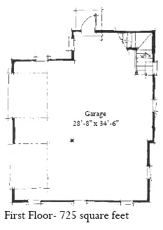 Garage Plan 73806 - 2 Car Garage Level One