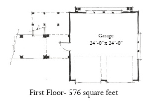 Garage Plan 73812 - 2 Car Garage Level One