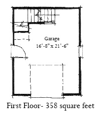 Garage Plan 73828 - 1 Car Garage Apartment Level One
